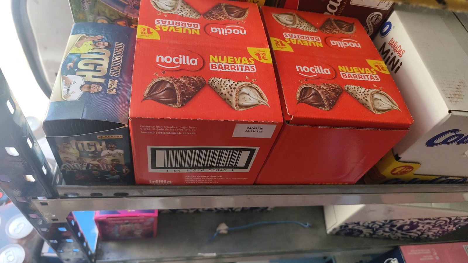 Nuevas barritas de Nocilla